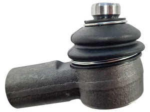 Close-up of a Sparex Track Rod, Sparex Part Number S.165664, with a black rubber cover, featuring a silver cap on top and visible thread detailing.