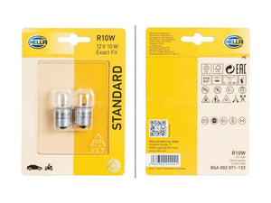 Hella Light Bulb (Halogen) R10W, 12V, 10W, BA15s (Clamshell 2 pcs.) | S.165723 - Product Image 2