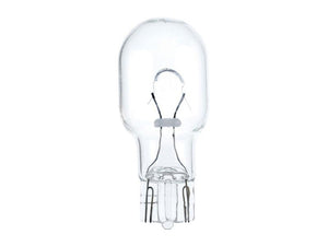 Halogen light bulb (W16W, 12V, 16W, W2.1x9.5d) with exposed filament and metal connectors, featuring the reliable Sparex design (Sparex Part Number S.165735), shown against a plain white background.