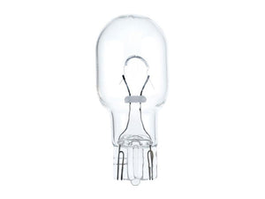 A Sparex W21/5W halogen light bulb, featuring a vintage-inspired design with a visible filament and metal base, ideal for adding a classic touch to any fixture. This 12V, 21/5W bulb is isolated on a white background. Available in clamshell packaging containing 2 pieces (Sparex Part Number: S.165737).