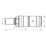 Sparex Faster Quick Release Hydraulic Coupling Female 1/2'' | S.166043
