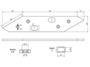 Vulcan Landside Short - RH & LH (Gregoire Besson) To fit as: 177319 | S.166091 - Product Image 3