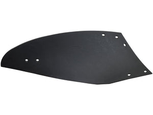 The Mouldboard - RH (Gregoire Besson), Sparex Part Number S.166097, is a black metal sheet with multiple small holes and a curved edge, ideal for RH Primary OE applications and designed to be securely installed using Vulcan Fasteners.