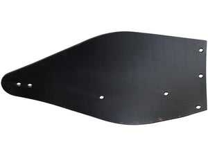 A black metal sheet with several small holes along the edges, ideal for integrating RH Primary OE Reference fasteners, is available as the Mouldboard - RH (Kuhn) from Sparex, part number S.166134.