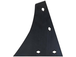 Image of a black triangular metal bracket with three drilled holes by Sparex, specifically the Shin - LH (Kuhn) fitting as 619173, identified as Sparex Part Number S.166139.