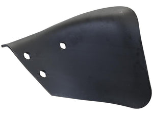 A black, metallic, curved Skim Mouldboard - LH (Kuhn) with two circular holes and one larger irregular hole, resembling a vehicle or machinery component, often found among Sparex's related products (Sparex Part Number: S.166153 | To fit as: 619133).