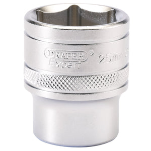 Draper 6 Point Metric Socket, 1/2" Sq. Dr., 25mm - H-MM/MS - Farming Parts