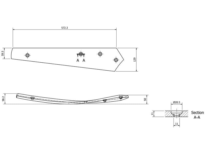 Vulcan Slat - LH No. (Lemken) | S.166171 - Product Image 3