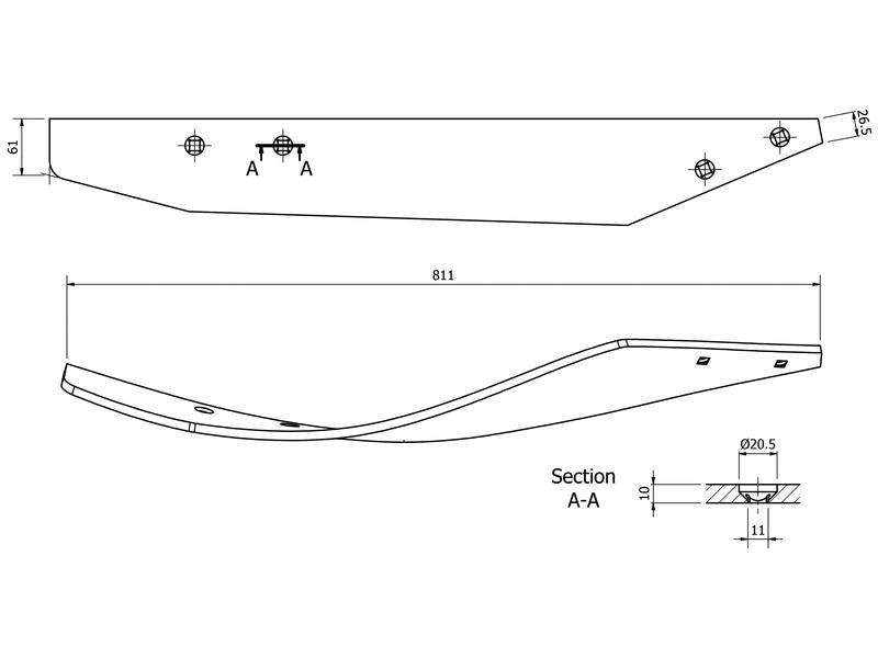 Vulcan Slat - LH No. (Lemken) | S.166173 - Product Image 3