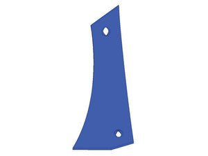 A blue, irregularly shaped object with two holes, reminiscent of a Shin - LH (Fiskars, Overum) marked S.166195 by Sparex.