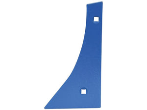 A blue, flat metal bracket with a curved bottom edge and two square holes, referenced as Shin - LH (Rabewerk) by Sparex Part Number S.166204.