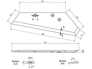 Vulcan Share - RH, (Rabewerk) To fit as: 27011101 , DSP-293 0L | S.166211 - Product Image 3