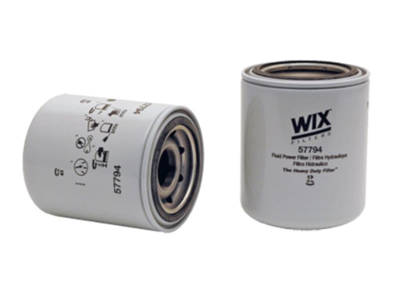 Two cylindrical Sparex hydraulic filters, model S.166221, with white casings and labeled with black text and icons feature a cellulose media and a micron rating of 35 for optimal filtration.