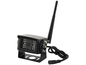 A small black wireless security camera with night vision, an antenna, and a connected power cable from Sparex, specifically the Wireless Vehicle Camera (Sparex Part Number: S.166342).