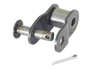 The Sparex Cranked Link Simplex 60-1 HV (Sparex Part Number: S.166561) features a cylindrical pin, a metal bracket, and a cotter pin on a white background.