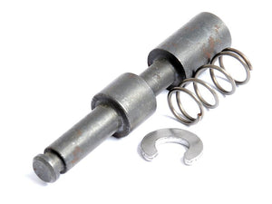 A PTO Yoke Pin from Sparex (Part Number: S.166693), featuring a metal spring-loaded pin with a 13.9mm diameter, is shown disassembled into three components—the pin, the spring, and a circular retaining clip—against a white background to highlight its dimensions.