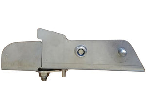 The Adjustable Vane 180mm RH (Amazone) by Sparex, with part number S.166802, is a high-quality stainless steel metal bracket featuring multiple holes and a threaded bolt at the bottom, designed for mounting or support purposes.