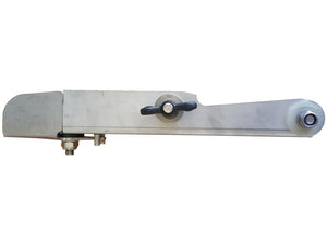 An image of the Sparex Adjustable Vane 215mm RH (Amazone), part number S.166807, featuring a stainless steel mechanical arm with a knob and pivot point, commonly used in engineering or machinery applications.