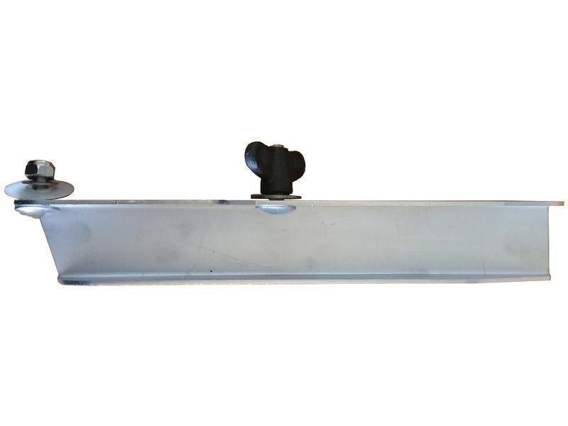 The Adjustable Vane 260mm RH (Amazone) by Sparex, identified by Sparex Part Number S.166812, is a stainless steel device with an angled design and knob-like adjustments on top, displayed against a white background.