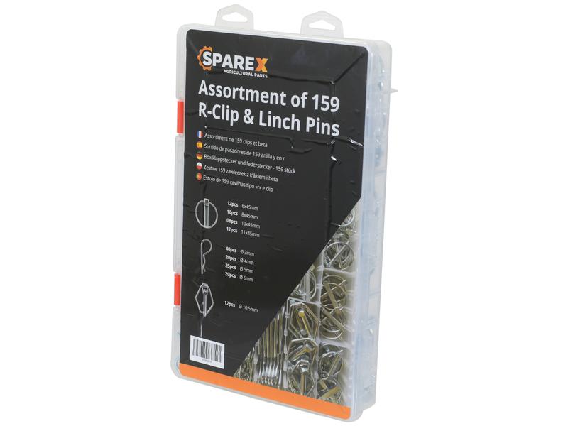Linch Pin & Grip Clips Combination Pack (159 pcs. Compak) | Sparex Part Number: S.166910