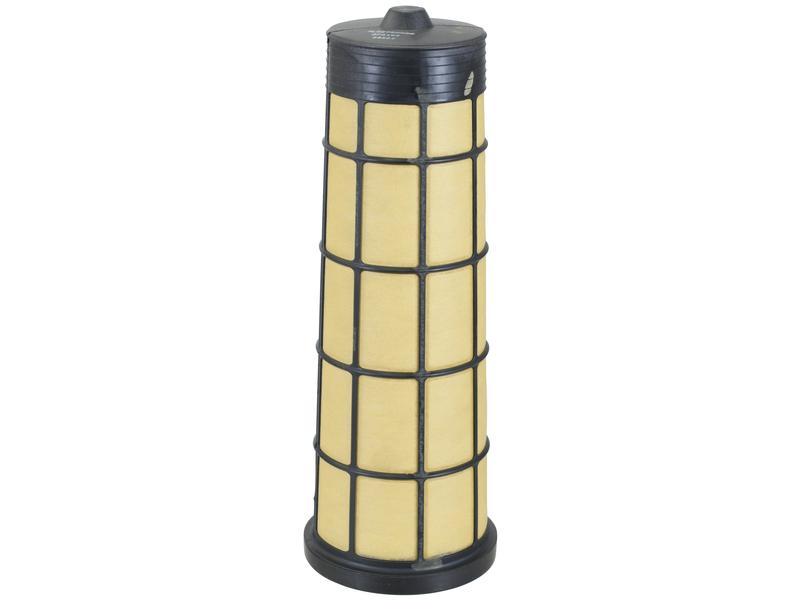 A conical air filter, branded by Sparex and identified as Air Filter - Inner (Sparex Part No. S.167126), features a yellow paper filtering element enclosed in a black plastic grid.