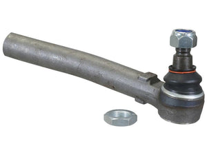 Image of a Sparex Track Rod with an attached ball joint and a separate hex nut, featuring an M24 x 1.5 RH inner side thread and measuring 265mm in length (Sparex Part Number: S.167210).