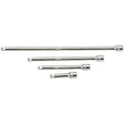 Draper Wobble Extension Bar Set, 1/4" Sq. Dr., Micro Satin Chrome (4 Piece) - B-WEXT/4 - Farming Parts