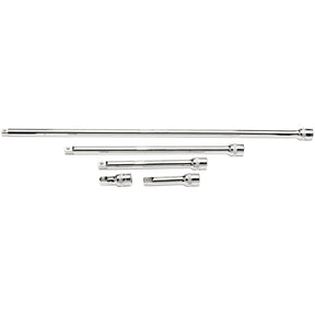 Draper Extension Bar Set, 3/8" Sq. Dr., Polished Chrome (5 Piece) - D-EXT/B/5 - Farming Parts