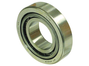 Close-up image of a Sparex Taper Roller Bearing (model NTN SNR 86649/86610) with visible inner and outer rings. The bearing, labeled "NTN" and "JAPAN HM," showcases its precision metric design, highlighting the quality synonymous with Sparex products.