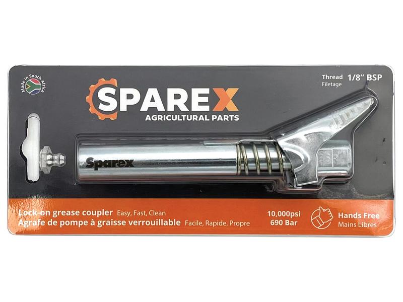 Sparex Trigger Activated Lock-On Grease Coupler (Extra Long), 1/8 | S.167880 - Product Image 1