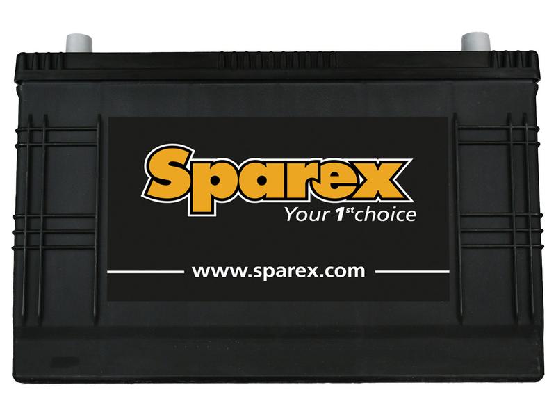 A black car battery labeled "Battery 531X, 6V, AH Capacity @20HR: 135" with the branding "Sparex" and the website "www.sparex.com" at the bottom.