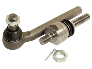 Close-up of a LH Inner Axle tie rod end and associated hardware, including an M22 x 1.5 threaded rod, nut, and pin from the Track Rod/Drag Link Assembly Kit (Sparex Part Number: S.168437), commonly used in automotive steering systems by Sparex.