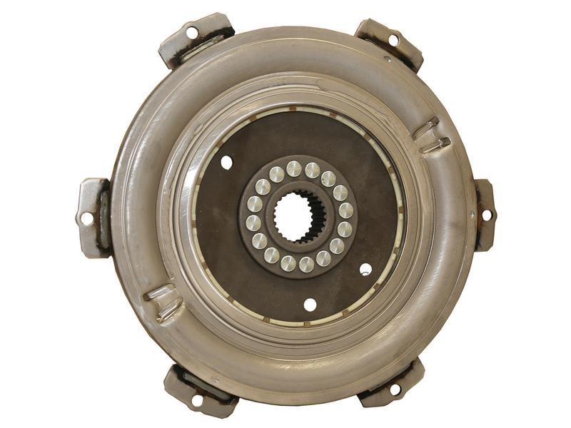 Close-up of the Clutch Damper (Sparex Part Number: S.168480) from Sparex, showcasing its circular design with multiple bolts, splines, and a central gear mechanism.