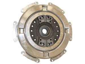 Close-up of a Sparex Clutch Damper (Sparex Part Number: S.168481) with visible bolts and metal brackets. The unit is circular with intricate detailing and components, showcasing its precision engineering.