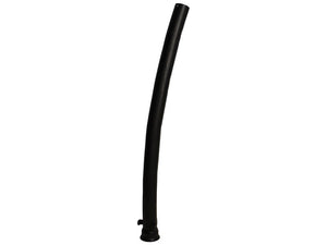 A tall, slightly curved Silencer Pipe (Sparex Part Number: S.168940) with a narrow top and a wider base, coated in Sparex heat resistant paint, stands gracefully against a white background.