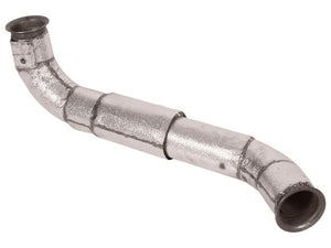 The Silencer Pipe (Sparex Part Number: S.168941) from Sparex features a textured, insulated surface with two bent sections, flanged ends, and an aluminium sheeted exterior.