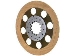 A circular metal Brake Friction Disc with a toothed inner ring from Sparex, featuring evenly spaced holes around it, likely a clutch or brake disc component with integrated splines. (Sparex Part Number: S.168976)