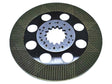 A Sparex Brake Friction Disc (Part Number: S.168979), a round, metallic disk with several circular openings and a geared central hole, is typically used in automotive or machinery applications and often features durable splines for superior performance.