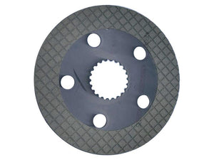 Introducing the Brake Friction Disc (Sparex Part Number: S.168983) - a round metal disc with a diamond-patterned surface, featuring a central hole and multiple smaller holes around the inner circle, enhanced with Sparex for durability.