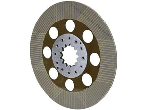 The Sparex Brake Friction Disc (Part Number: S.168984) is a circular metallic brake disc with a 355mm outer diameter, featuring a series of holes around the central hub and a grooved pattern on the surface.