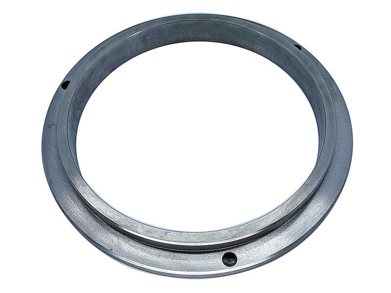 The Brake Piston (Sparex Part Number: S.168990) by Sparex, a metallic circular ring with small notches and holes, showcases a smooth, industrial design and features markings for Inner Ø and Outer Ø—a hallmark of Sparex quality.