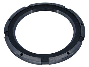 The Intermediate Brake Disc, OD (Sparex Part Number: S.169010) is a black, circular, grooved metal ring featuring several small holes evenly spaced around its perimeter, commonly found in Sparex products.