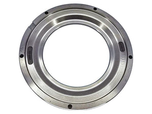 An image of a metal Intermediate Brake Disc with several holes around its circumference. The disc, identified as Sparex Part Number S.169017, has a smooth, polished surface and a groove along its inner edge. Its outer diameter measures 377.3mm and is uniformly circular, enhancing the precision of this finely crafted Sparex component.