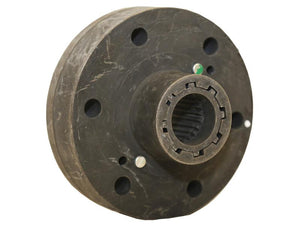 Close-up of a black cylindrical mechanical part with multiple holes and a central gear-like spline, identified as the Clutch Damper (Sparex Part Number: S.169102) from the Sparex brand.