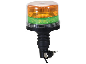 *SPECIAL PRICE* - LED Rotating Beacon (Amber / Green), Interference: Class 3, Flexible Pin, 12-24V - Sparex Part No. S.169583