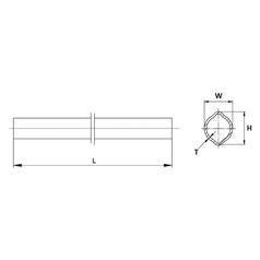 Rilsan Coated PTO Tube Lemon Profile 1.4M Durable Design - Sparex Part S.170144