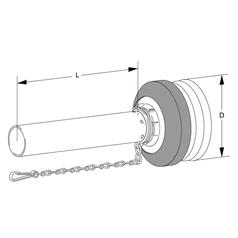 Walterscheid PTO Half Guard Inner SDH15 Durable 1500mm | S.170190