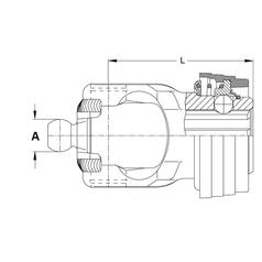 PTO Yoke Wide Angle Quick Release 32x76 & 27x94mm Spline | S.170205
