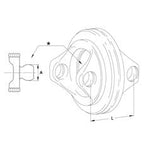 Walterscheid PTO Wide Angle Centre Body U/J Size: 27 x 75 & 24 x 91mm | S.170214