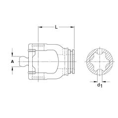 PTO Wide Angle Tube Yoke 32 x 76 & 27 x 94mm, Star Profile | S.170227